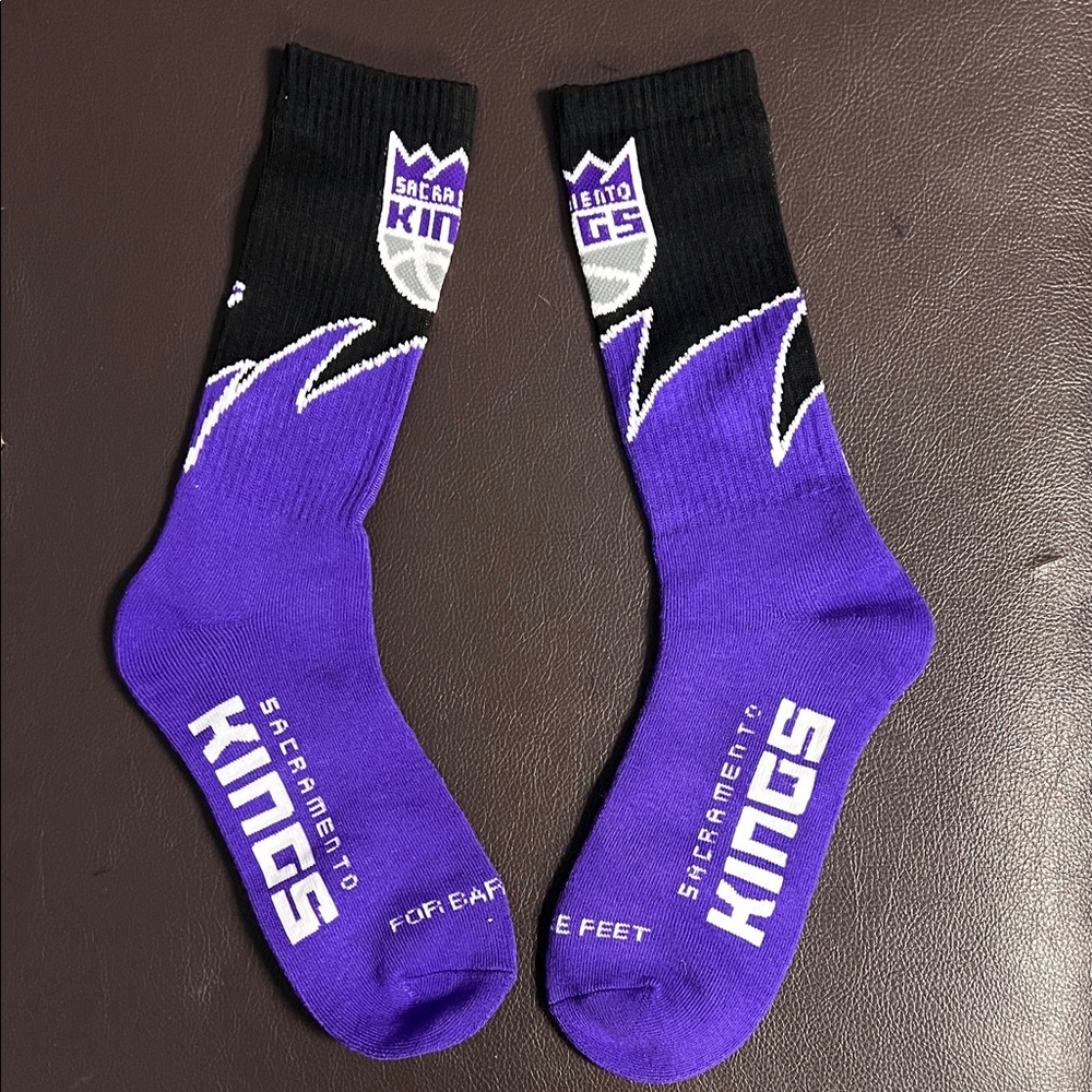 Sacramento Kings Purple and Black Socks